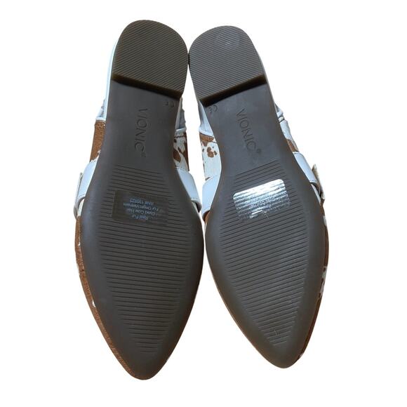 Vionic Elana Slingback Flat Casual Shoe Brown Cowprint Women's Sz 5M New In Box - Picture 6 of 8